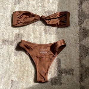 Sommer Swim Hana rum bikini bottoms and Marlowe Rum top